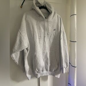 Vintage Men’s IMUS Hoodie 2XL with Front Pouch Made in USA Light Heather Gray